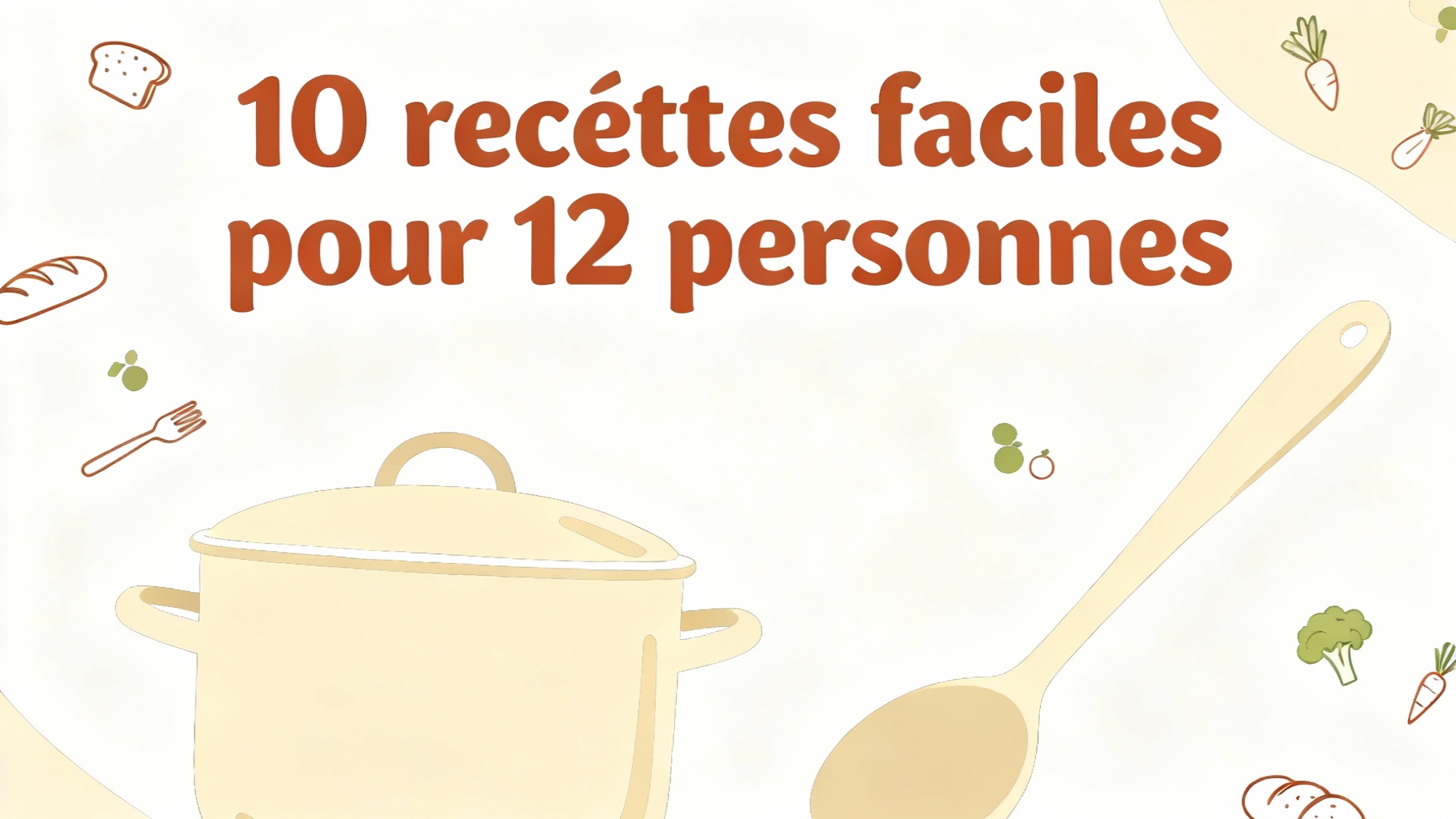 10 plats pour 12 personnes faciles à préparer 1 10 recettes faciles pour 12 personnes