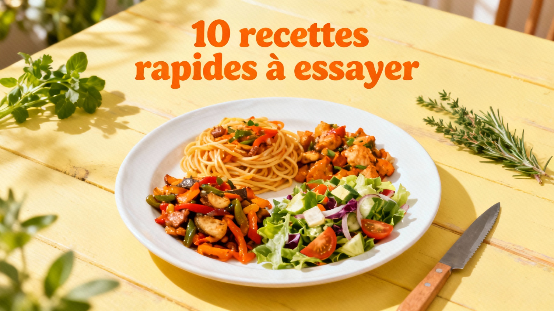 10 recettes rapides à essayer