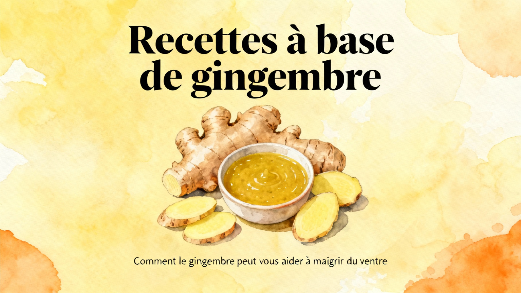 Recettes à base de gingembre
