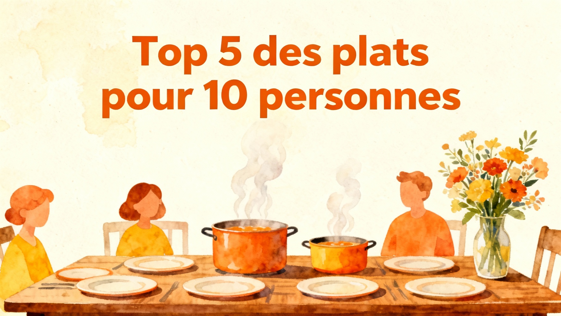 Top 5 des plats pour 10 personnes