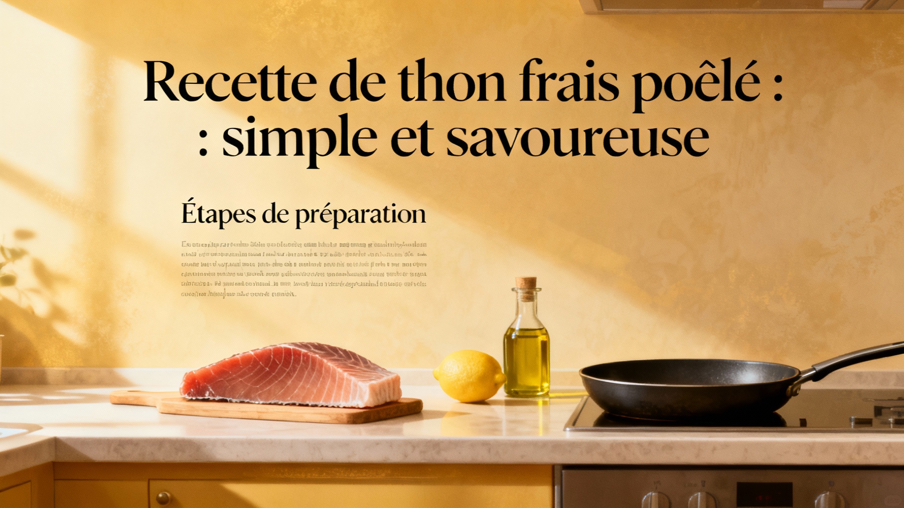 Étapes de préparation