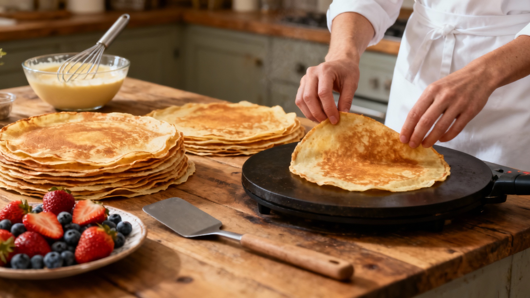 Recette inratable pour 30 crêpes légères et savoureuses