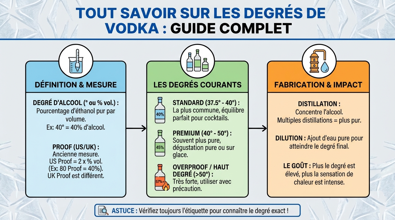 Tout savoir sur les degrés de vodka : guide complet 1 Comment choisir sa vodka selon son degré