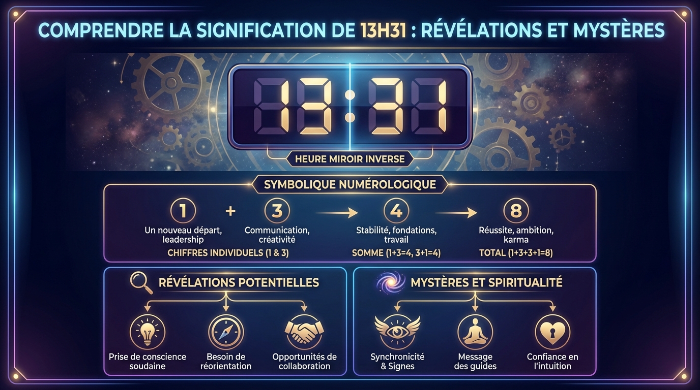 Comprendre la signification de 13h31 : révélations et mystères 1 Interprétations spirituelles