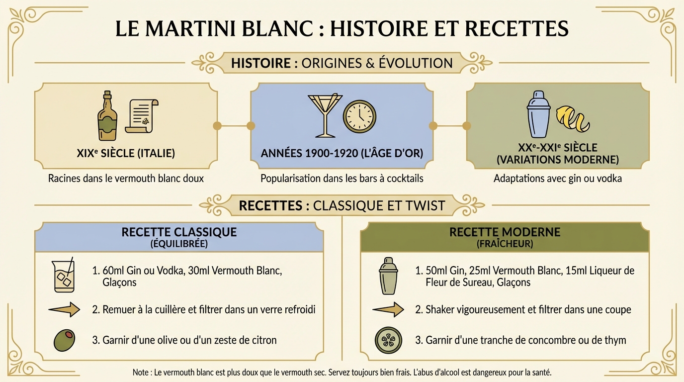 Découvrez le martini blanc : histoire et recettes 1 Comment utiliser le martini blanc dans des recettes ?
