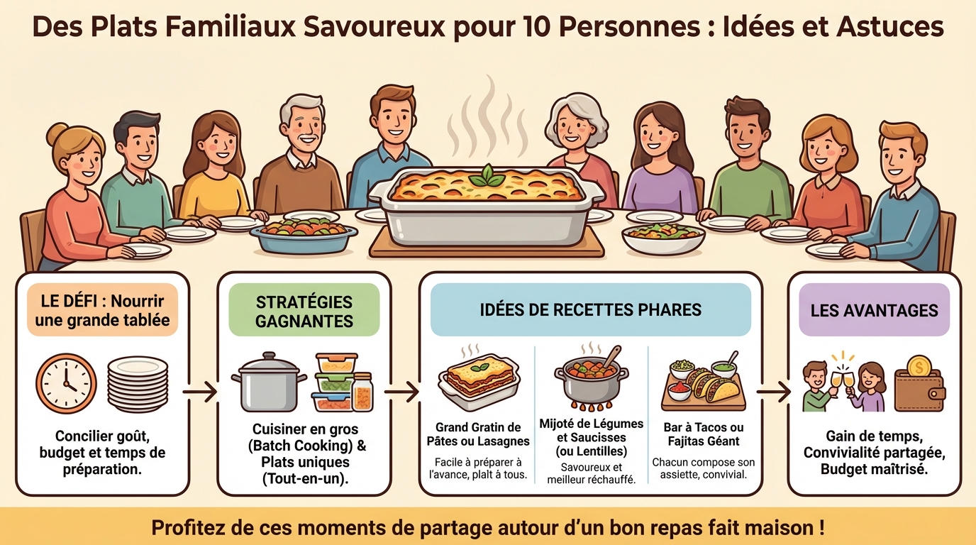 Idées de plats pour 10 personnes