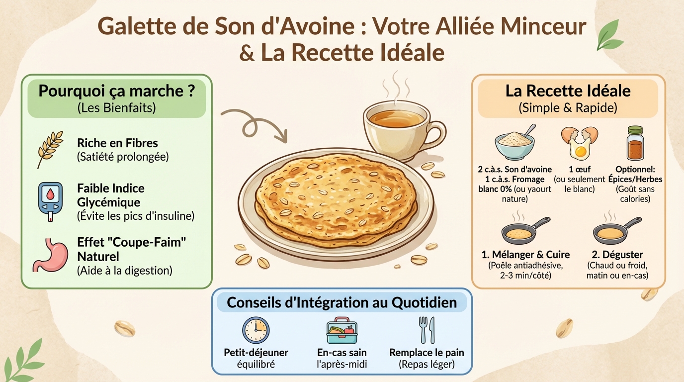 Recette de galette de son d'avoine