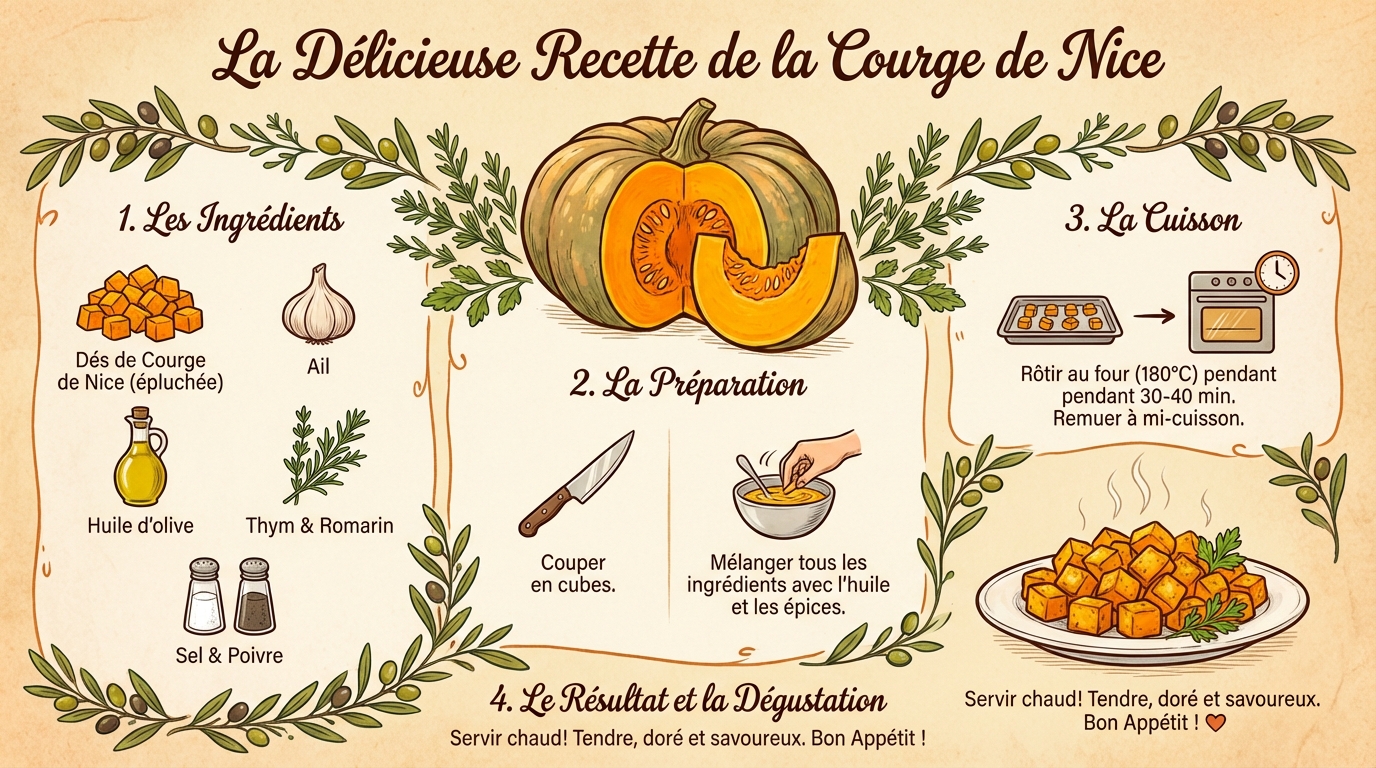 La délicieuse recette de la courge de nice 1 Étapes de préparation