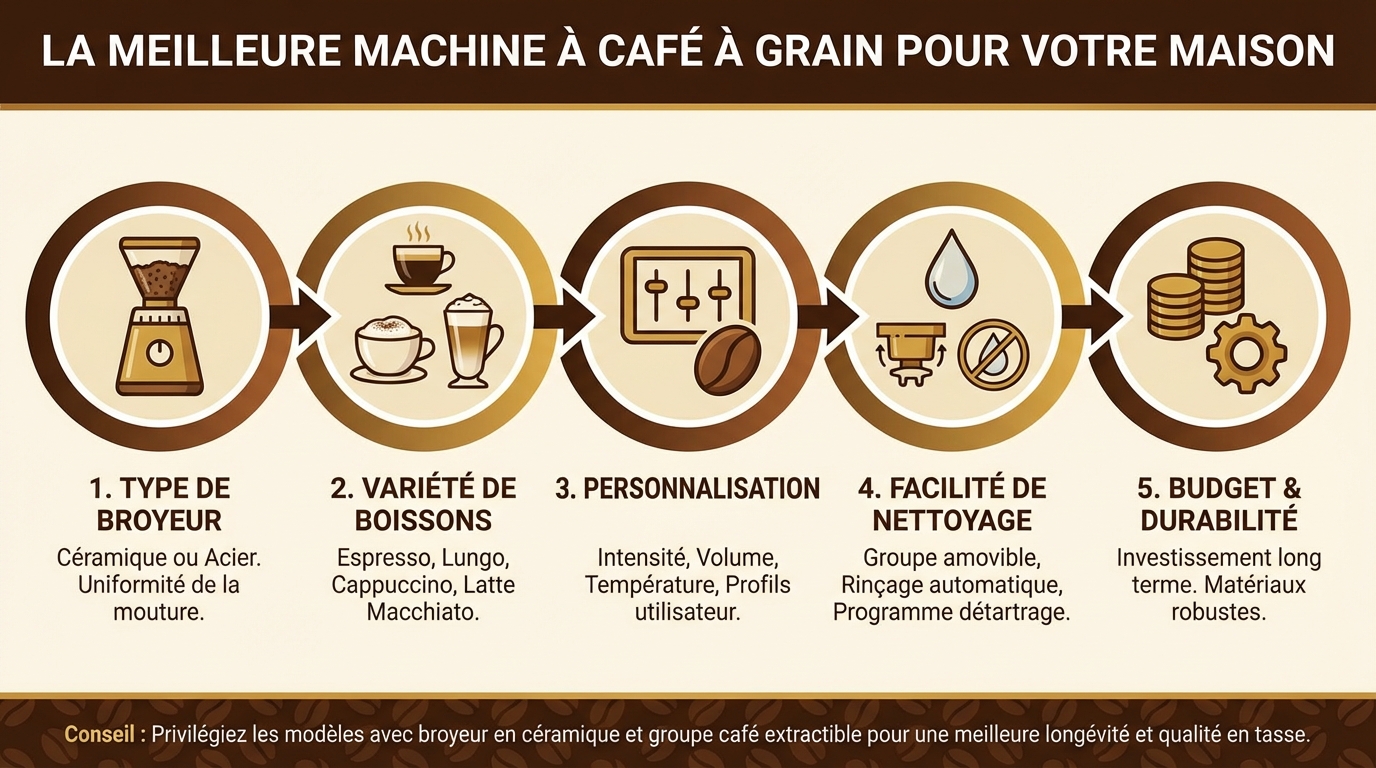 Critères de choix d'une machine à café à grain