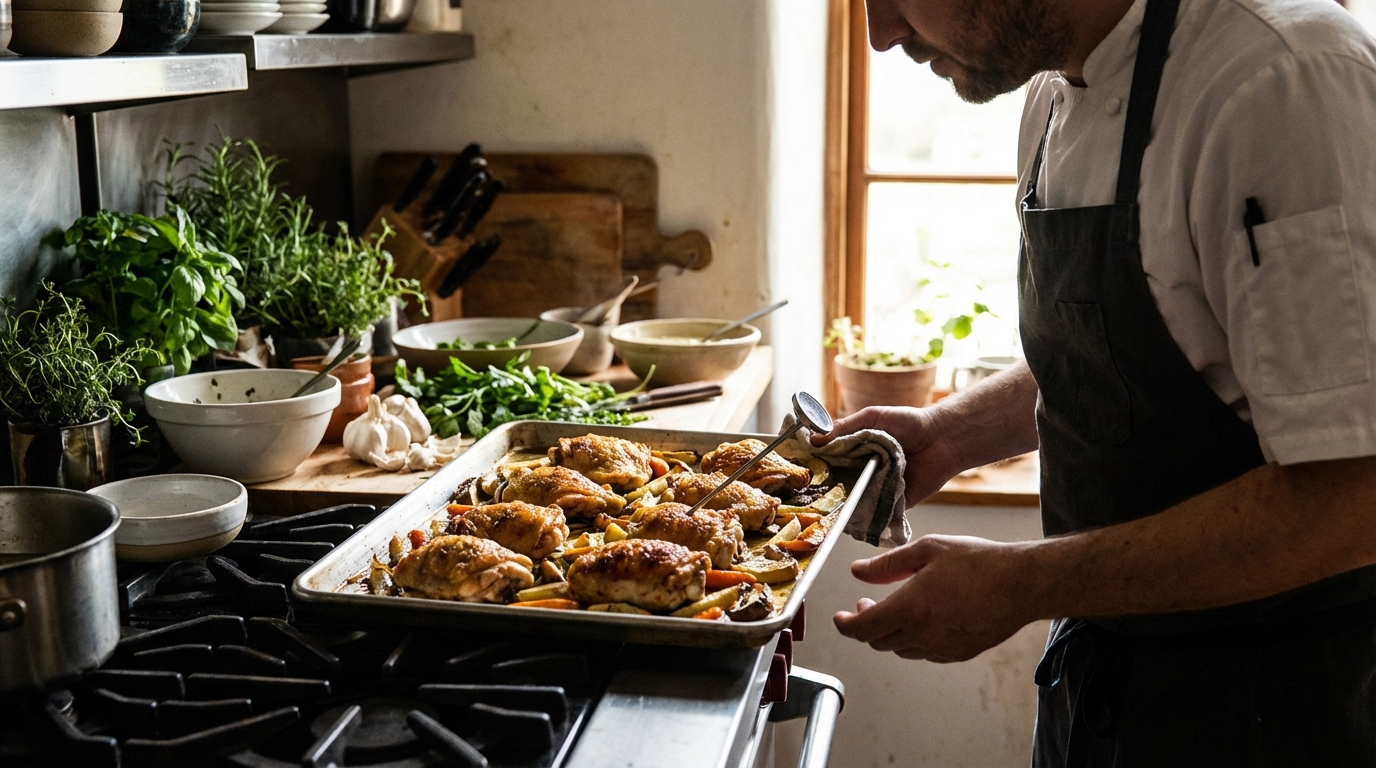 Temps de cuisson des cuisses de poulet au four : guide complet