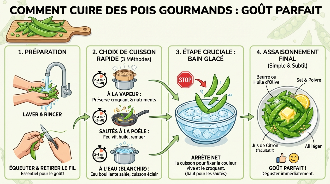 Recettes populaires avec des pois gourmands