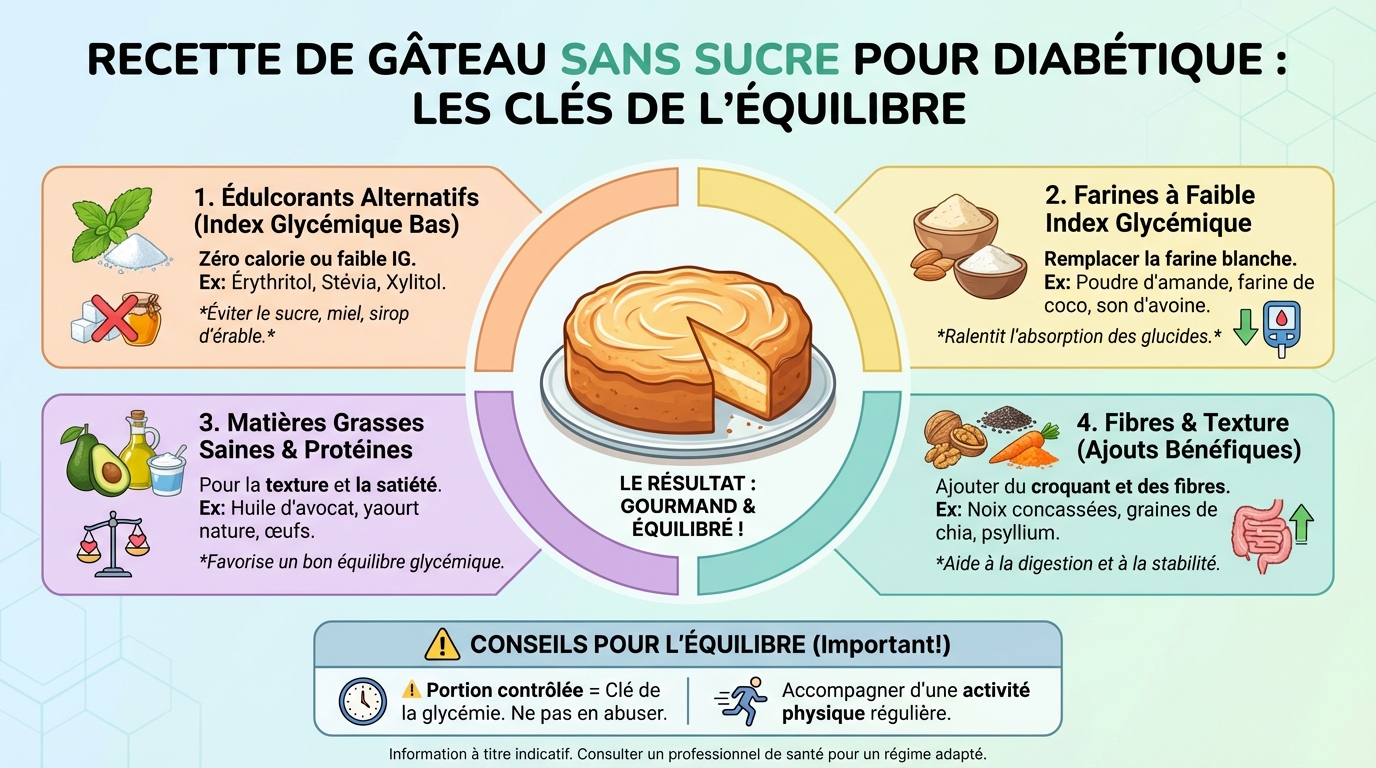 Découvrez la recette de gâteau sans sucre pour diabétique 1 Étapes de préparation
