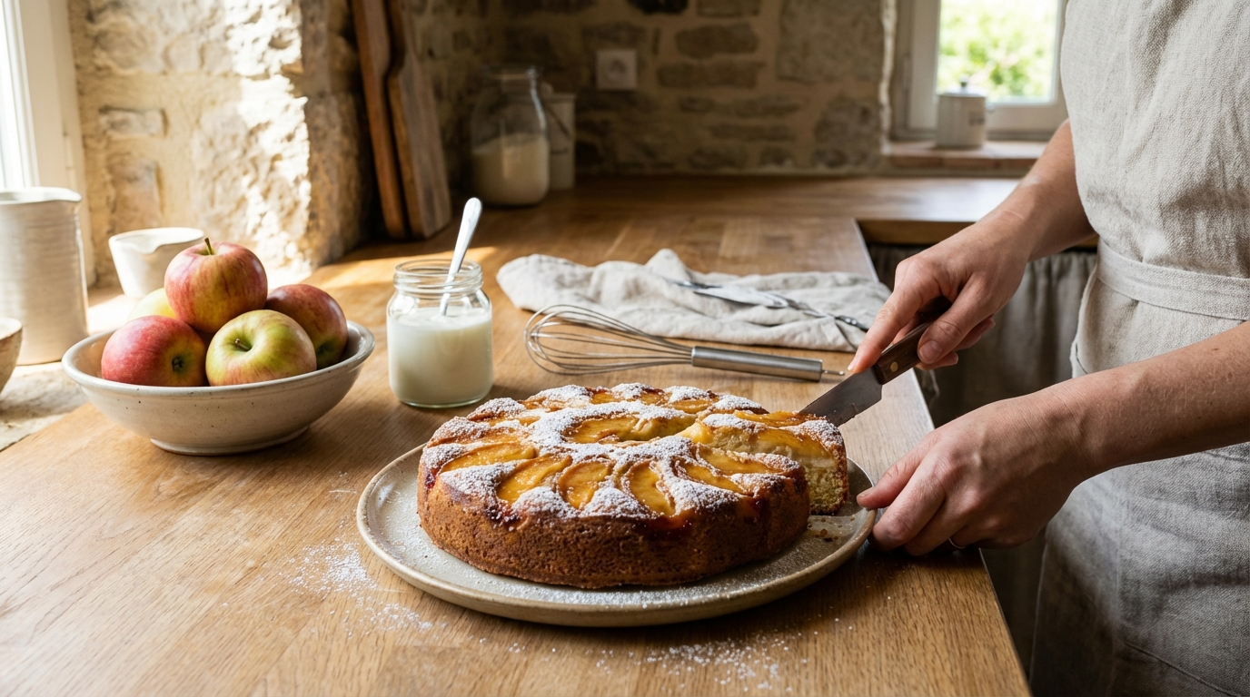 Gâteau au yaourt et aux pommes de cyril lignac : un délice facile
