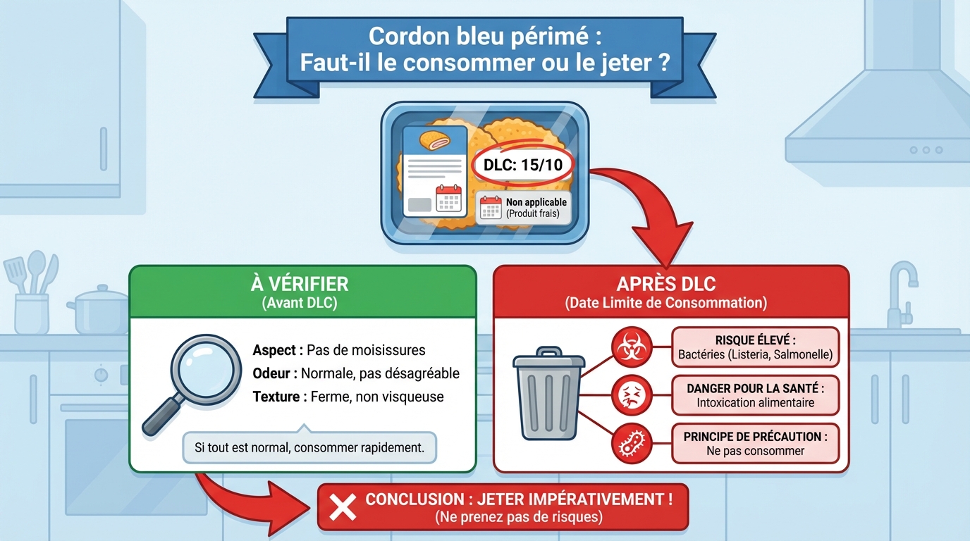Peut-on consommer un cordon bleu périmé ?