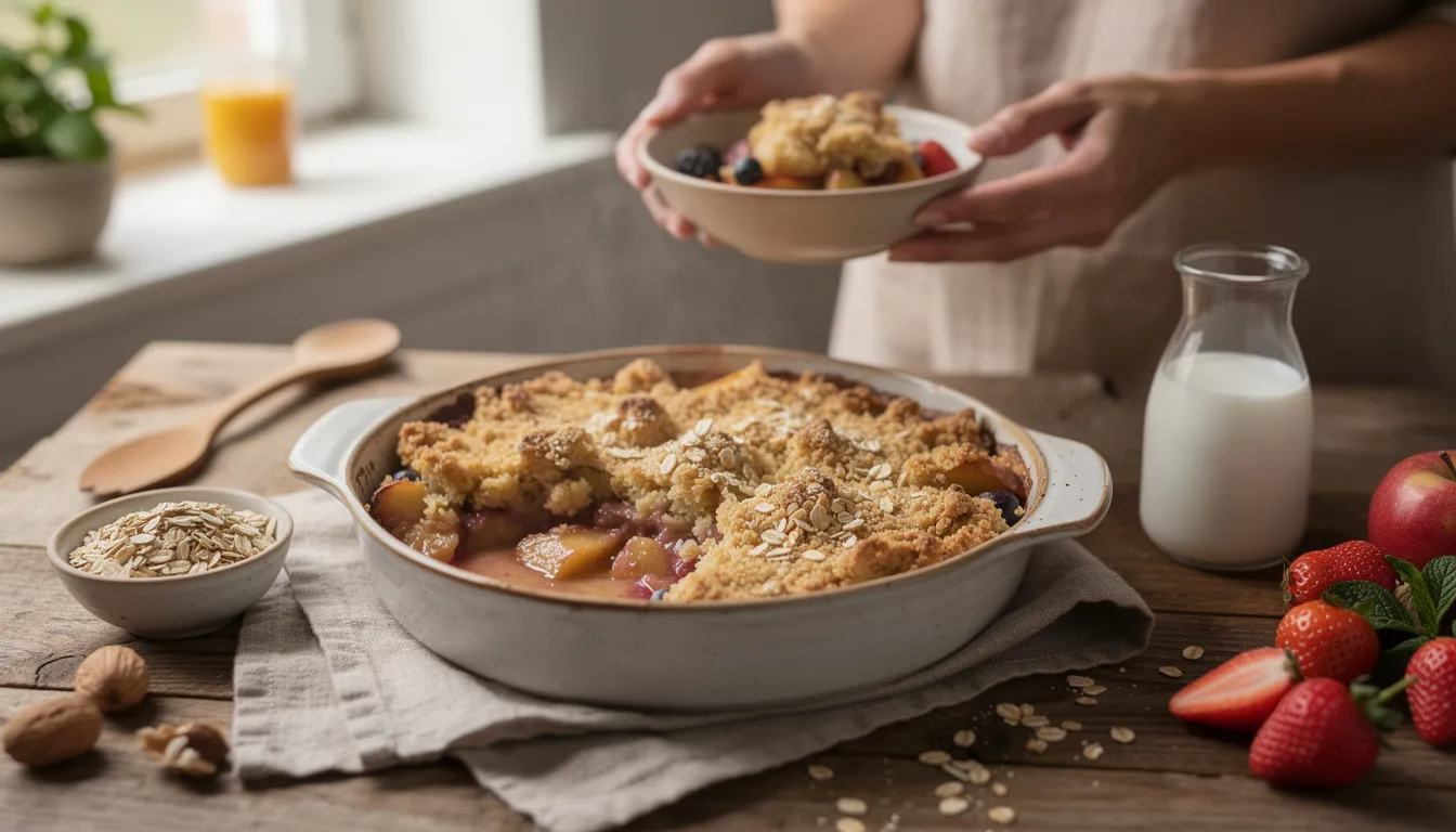 Crumble sans beurre : une recette délicieuse et saine