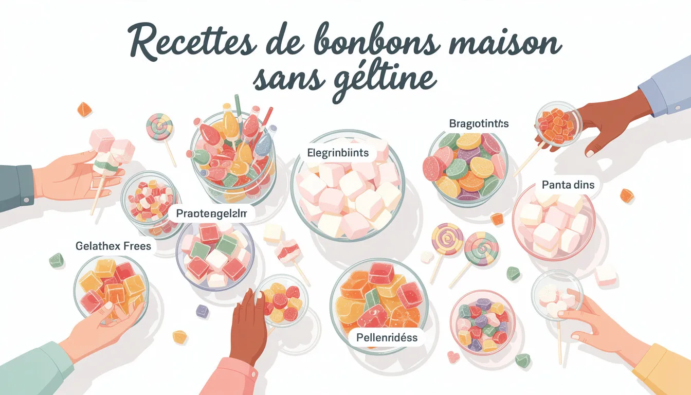 Découvrez les bonbons sans gélatine de porc pour tous 1 Recettes de bonbons maison sans gélatine