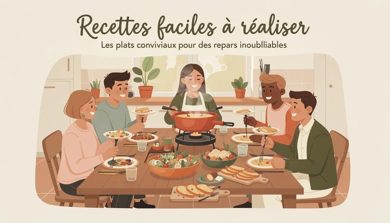 Les plats conviviaux pour des repas inoubliables 1 Recettes faciles à réaliser
