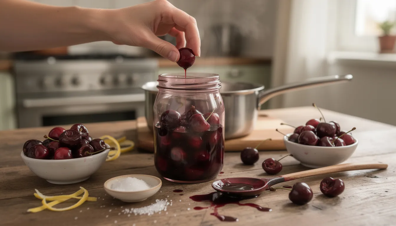 Préparez des cerises amarena maison facilement