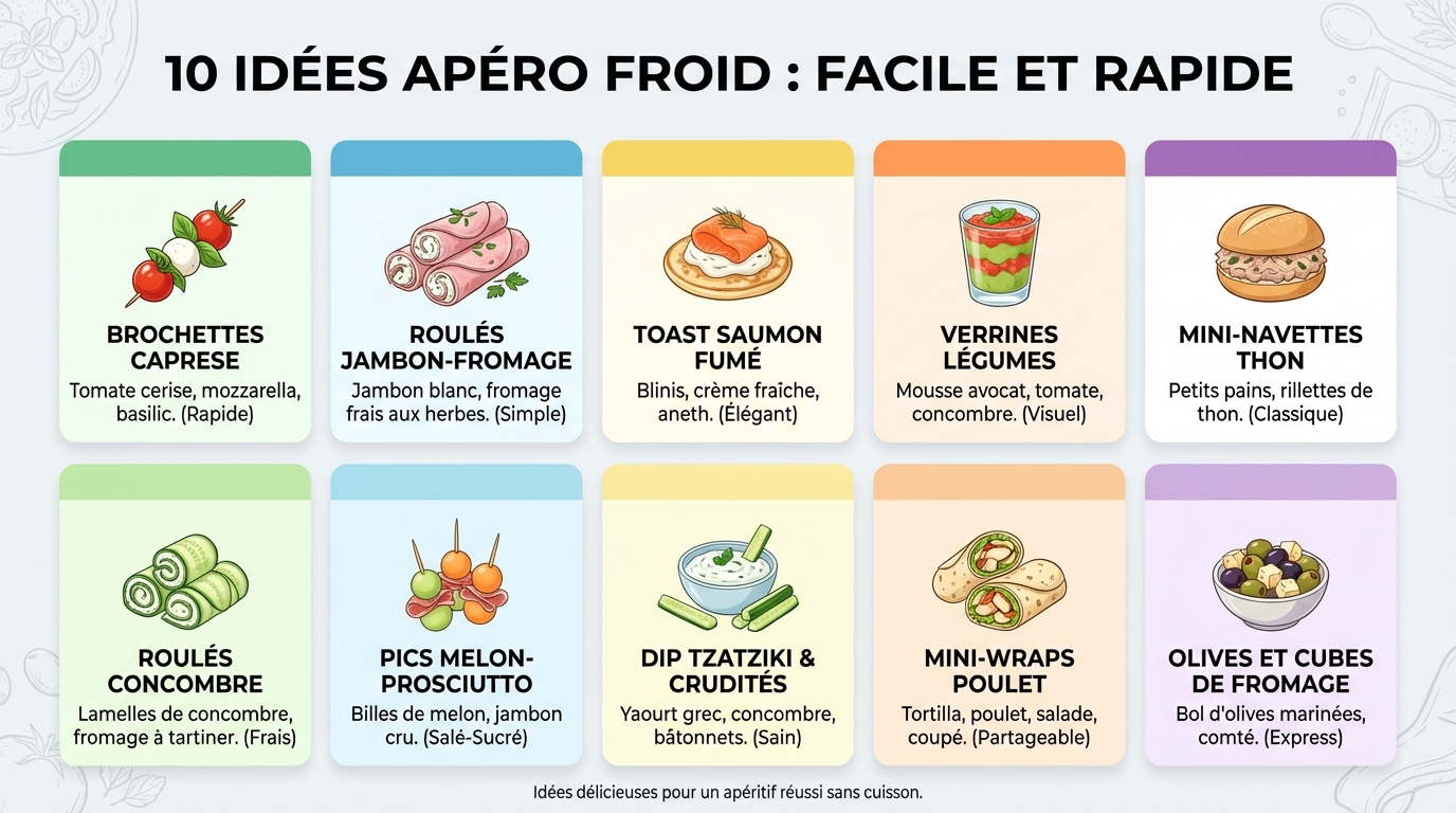 10 recettes apéro faciles et rapides