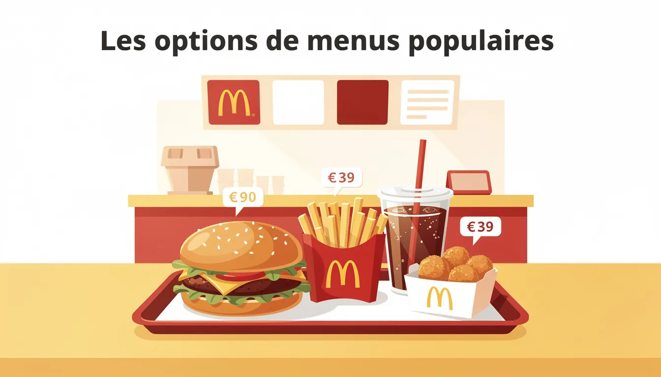 Les options de menus populaires