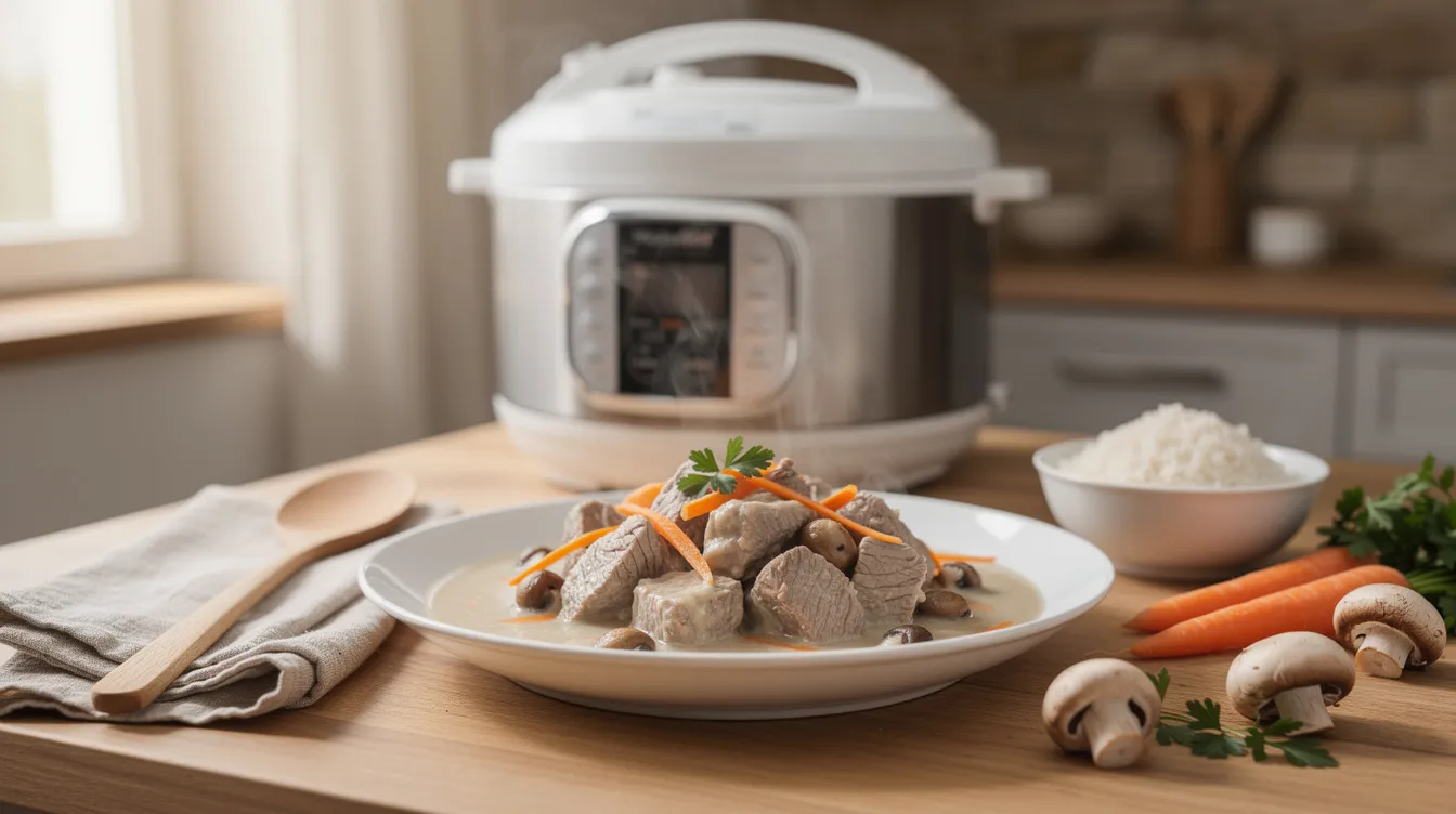 La délicieuse blanquette de veau au cookeo