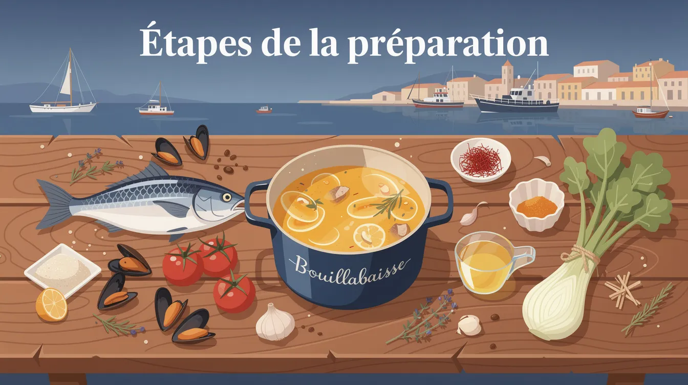 Étapes de la préparation