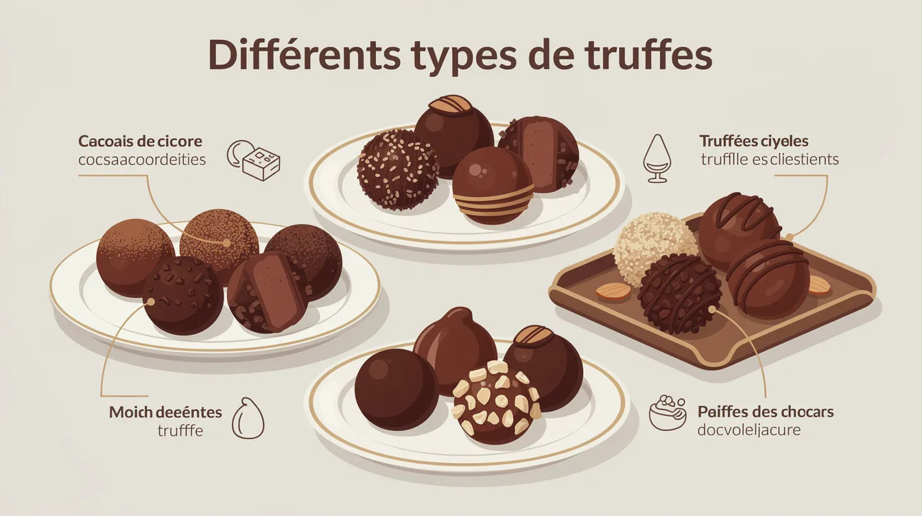 Différents types de truffes