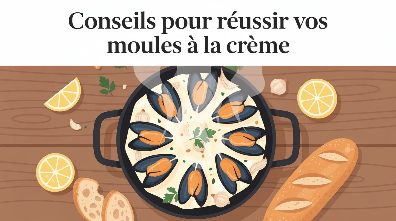 Conseils pour réussir vos moules à la crème