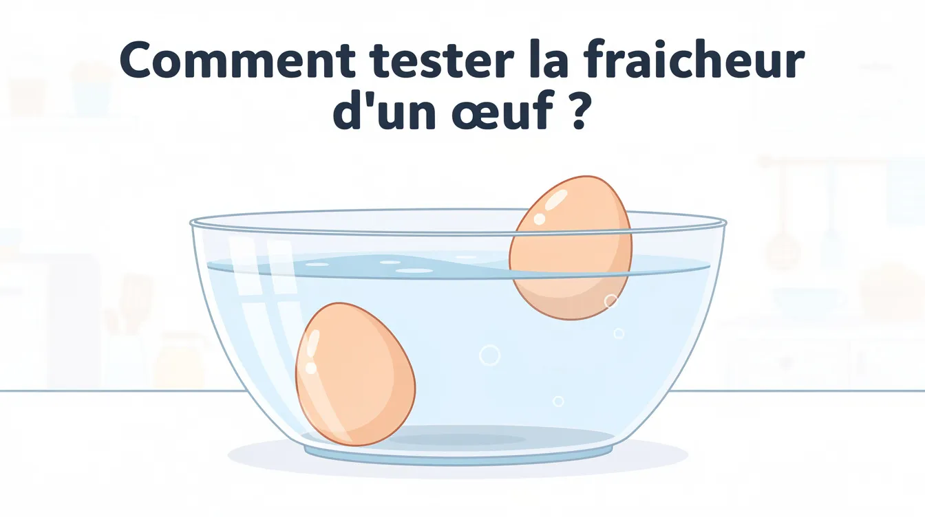 Comment tester la fraîcheur d'un œuf ?
