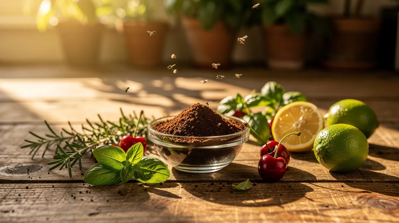 Marc de café : la solution efficace contre les moucherons