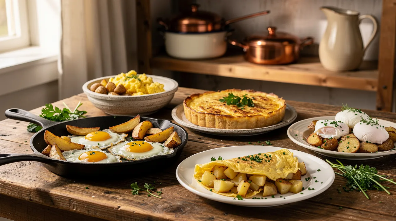 5 recettes incontournables avec œufs et pommes de terre