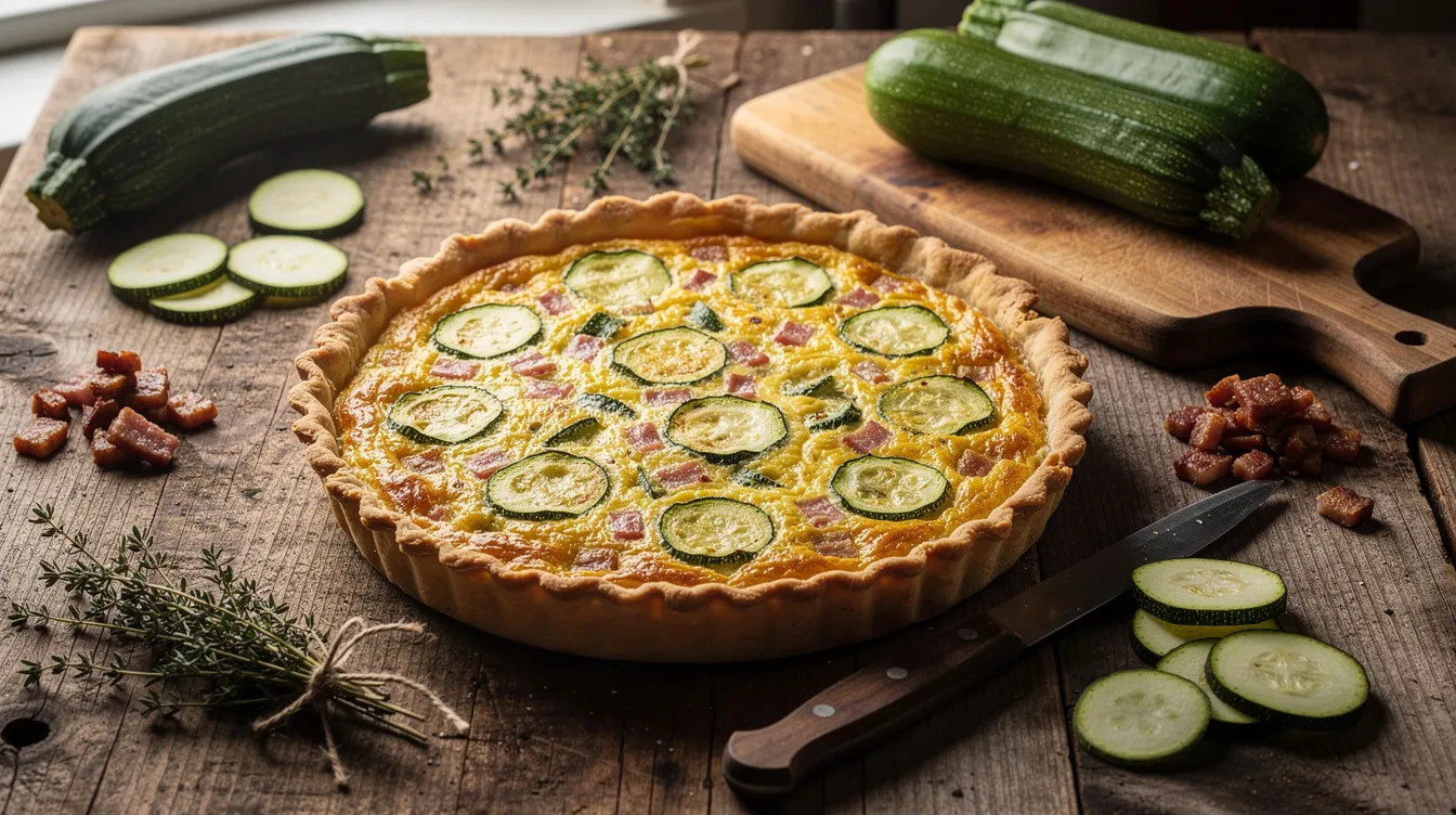 Recette quiche courgette lardon : délicieuse et facile à préparer