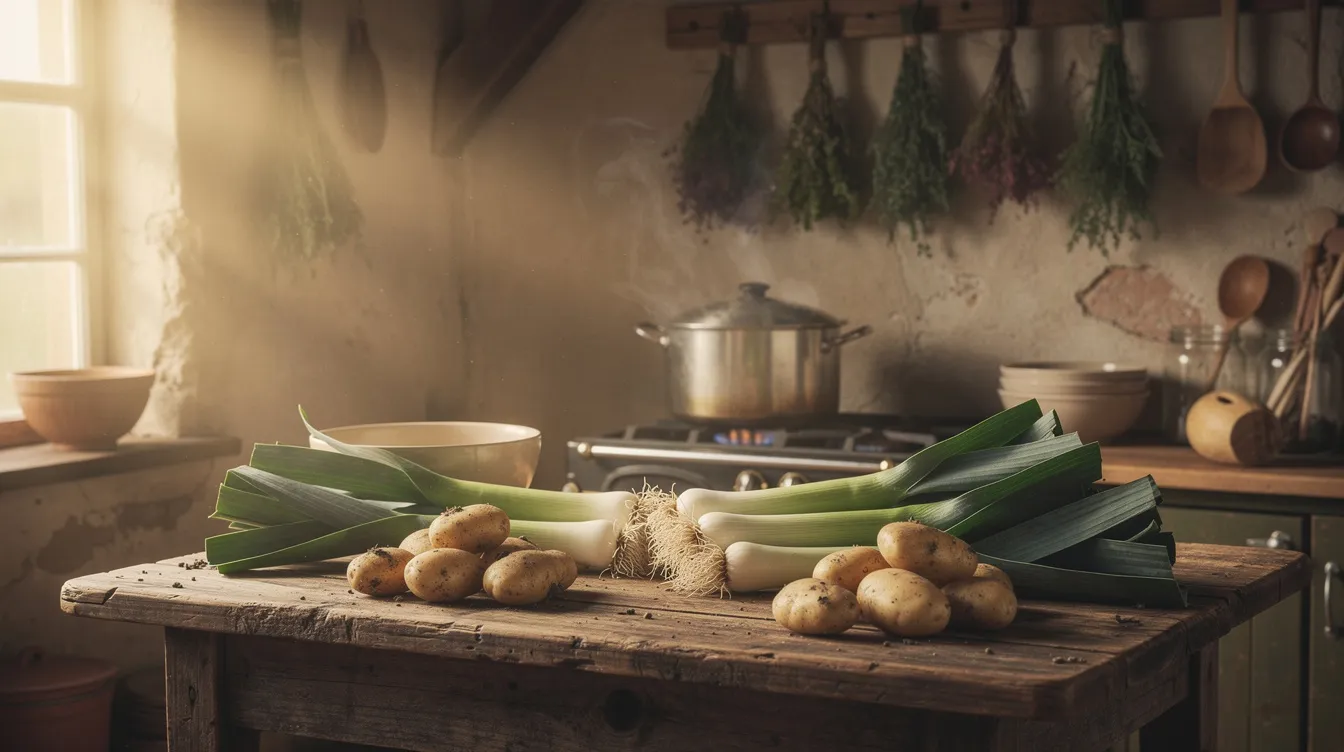 Soupe poireaux pomme de terre de grand-mère : recette réconfortante 1 Étapes de préparation de la soupe